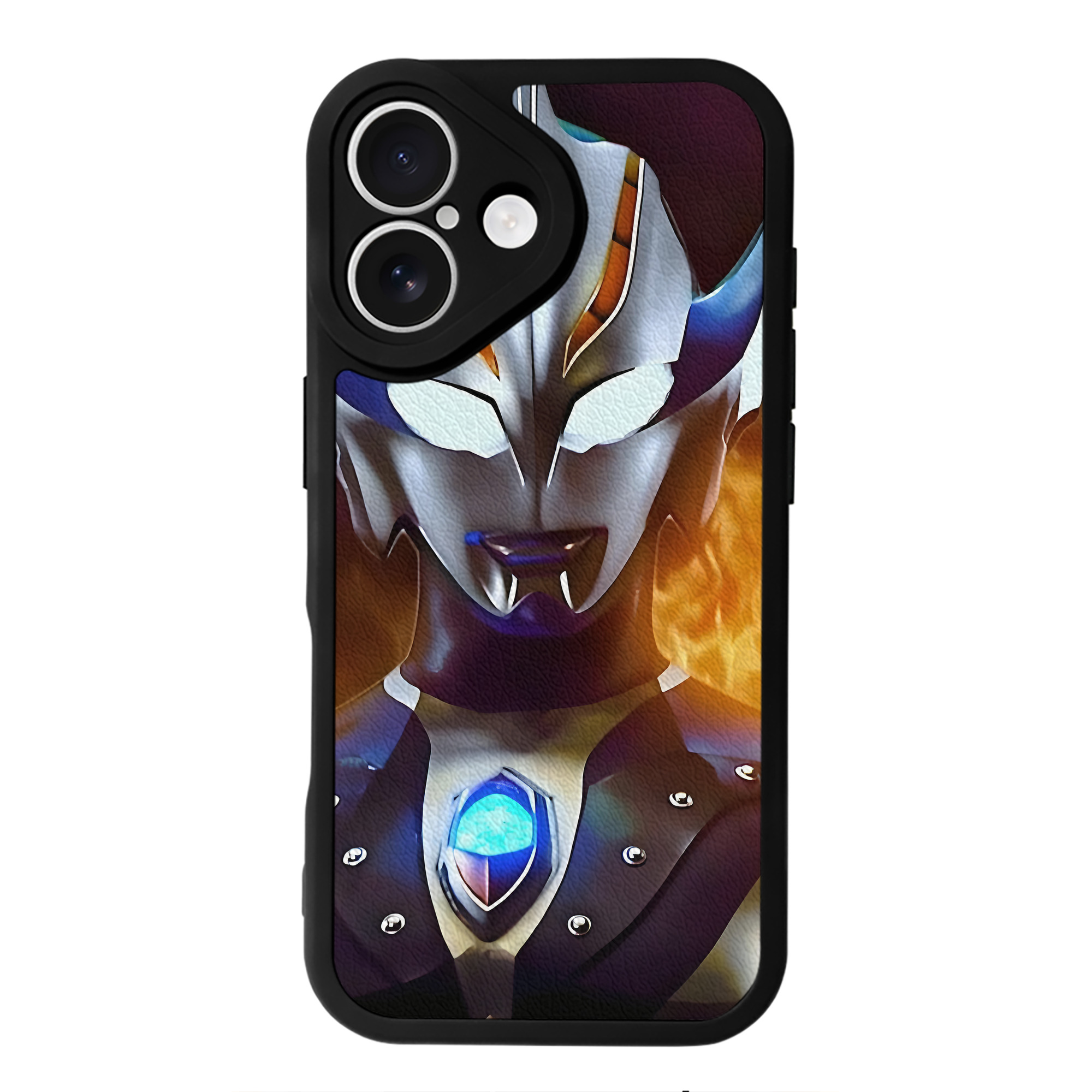 （画像用） ウルトラマン Ultraman 【iPhone 16シリーズ対応】シリコンスマホケース（レザー調） 材質：シリコン
